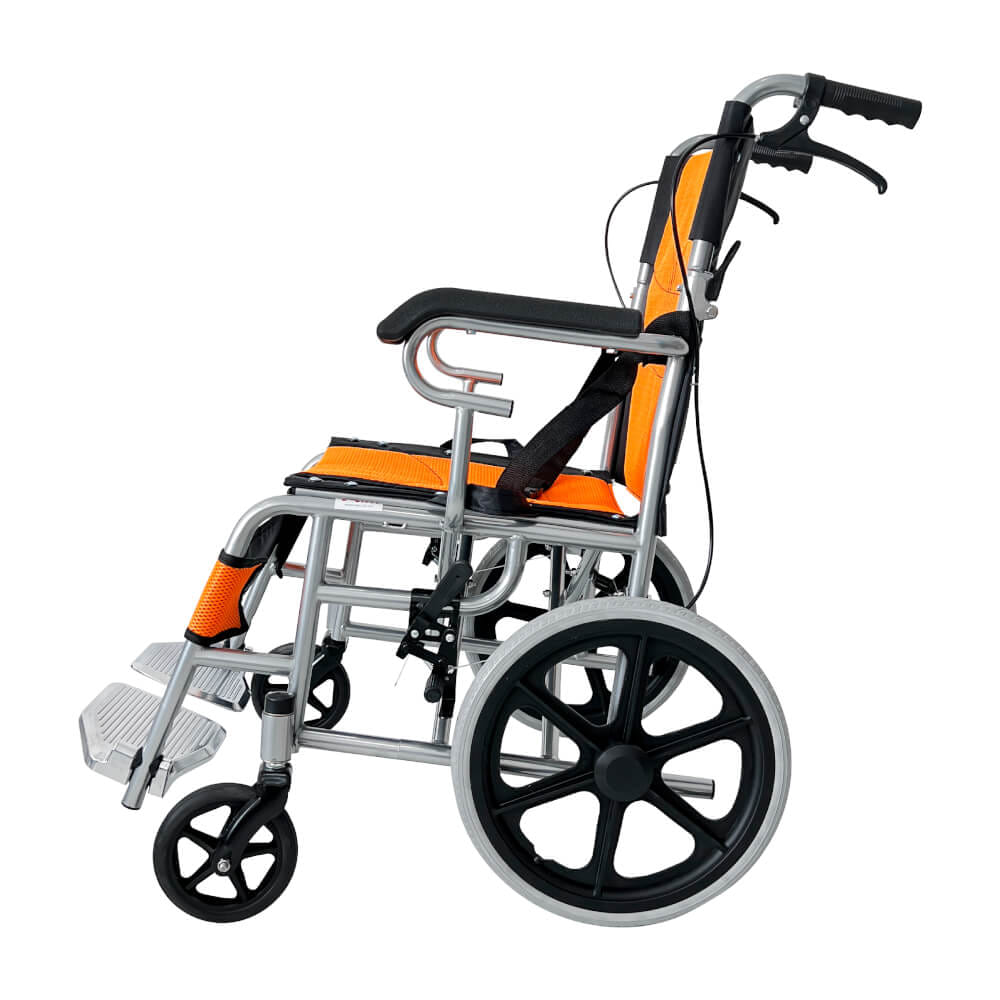 รถเข็นวีลแชร์ MIKI THAILAND WHEELCHAIR01 สีส้ม_1